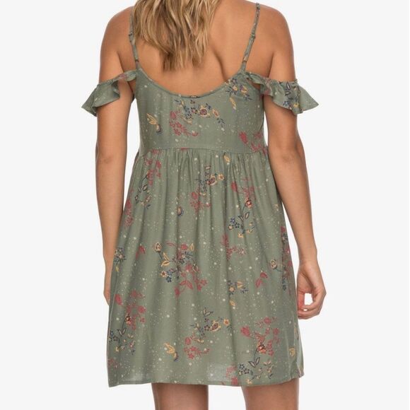 NWT Roxy Do It My Way Strappy Dress Sundress Size Small Ruffle Sleeve Size Small - Picture 3 of 11